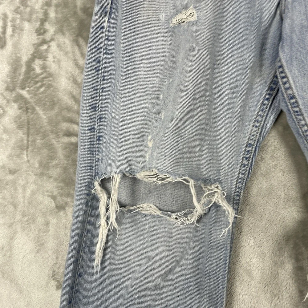 Vtg 80s 90s GAP Jeans Mens 32x30 Relaxed Boot Cut Fit DISTRESSED THRASHED
